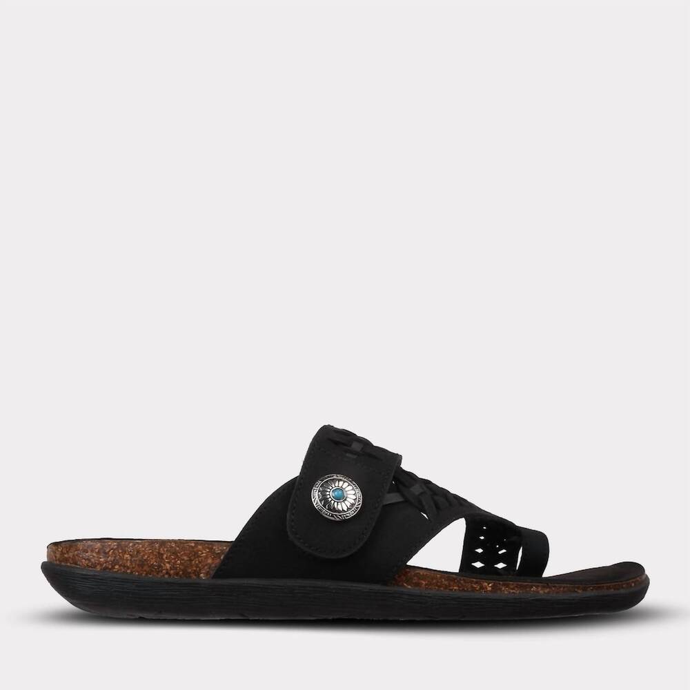 NEW MYKOS women's scarlett toe ring sandal in black